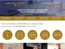 Tablet Screenshot of cursuri-outlook.ro
